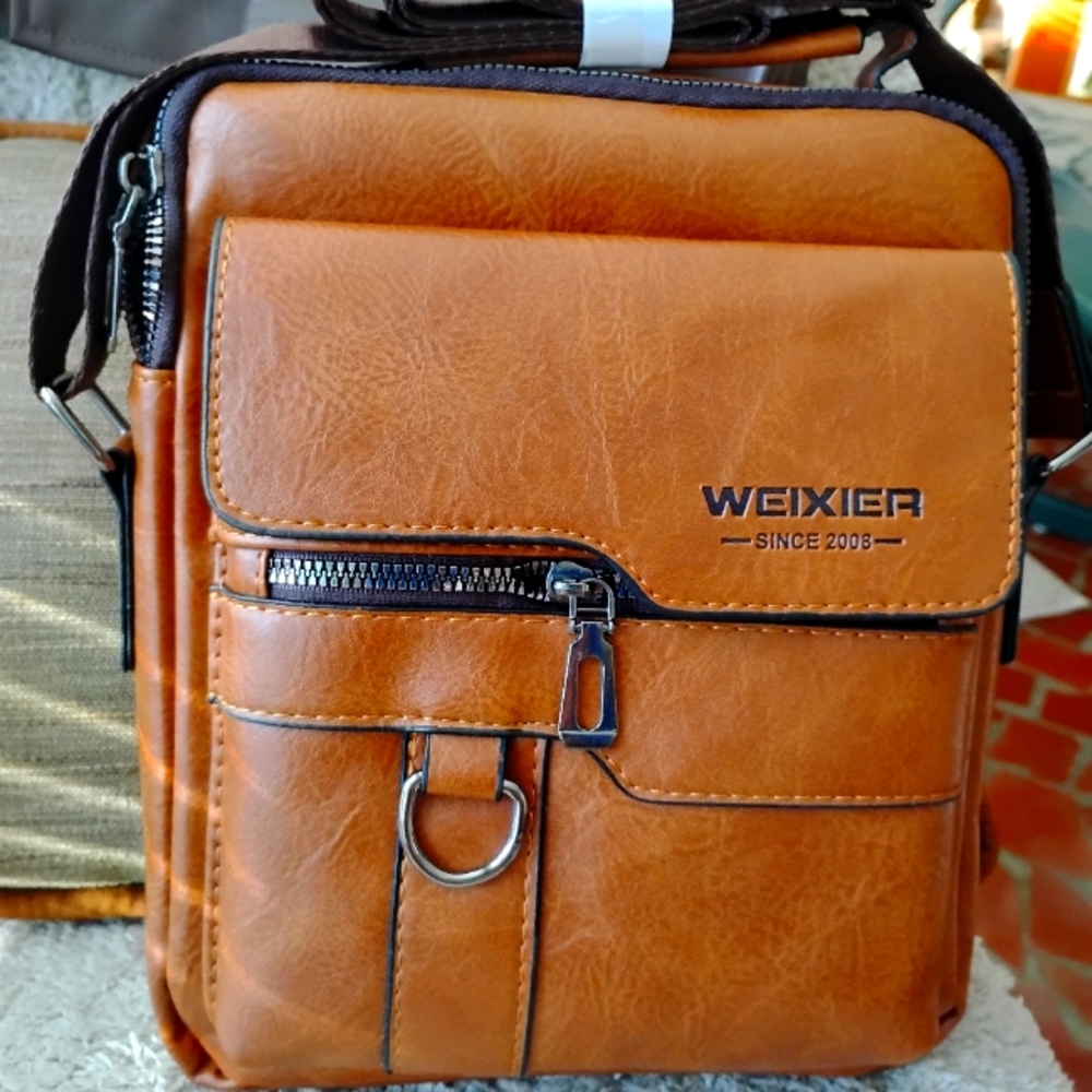 Adult Unisex Brown Hand Bag, Shoulder or Messagener